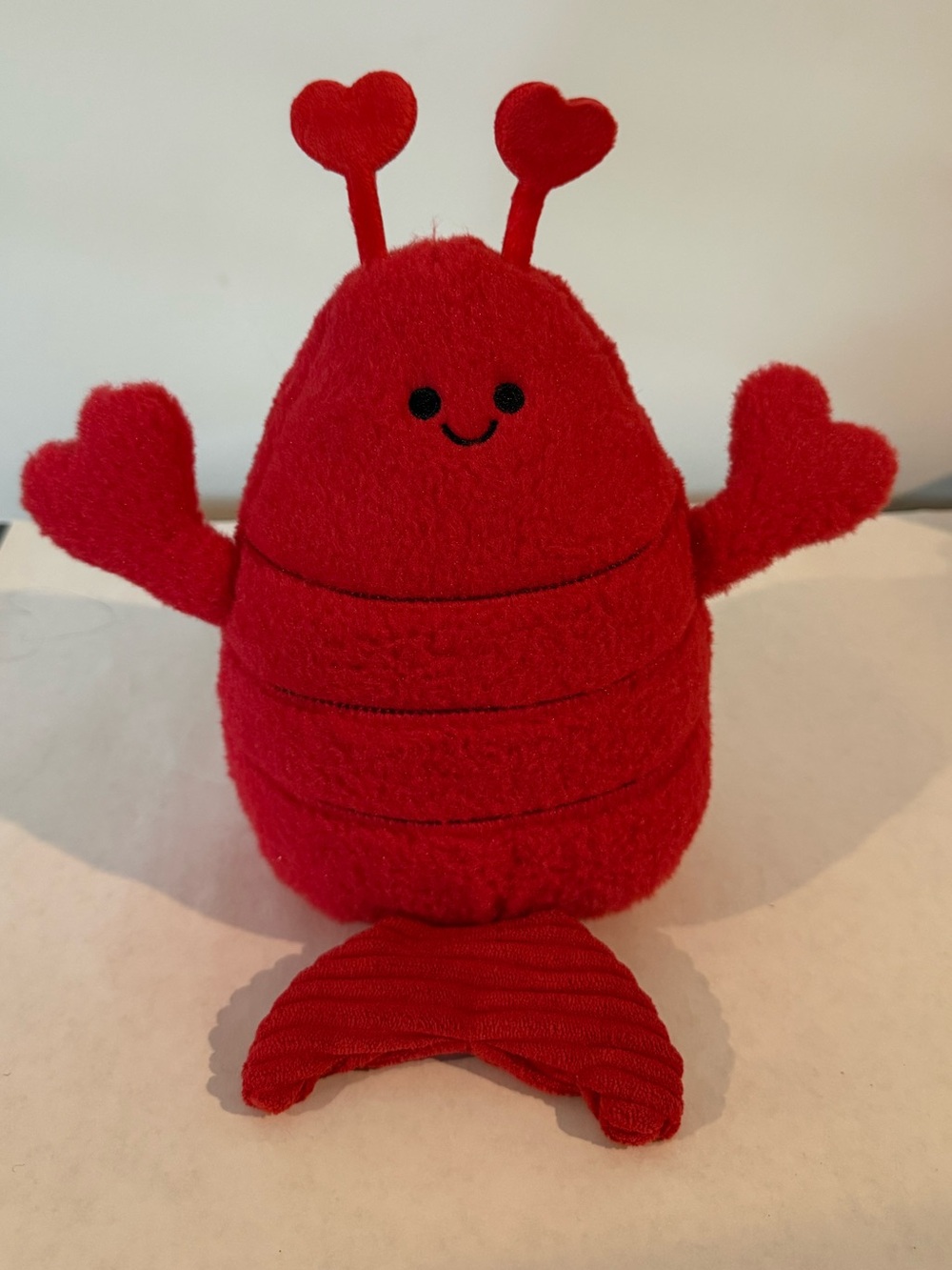 American Greetings Red Plush Lobster With Heart Claws - 8 inches